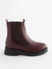 Burgunderrot - Forever Comfort® Chelsea-Stiefel aus Leder mit dicker Sohle - Bild 5 von 10