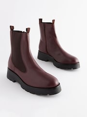 Burgunderrot - Forever Comfort® Chelsea-Stiefel aus Leder mit dicker Sohle - Bild 6 von 10