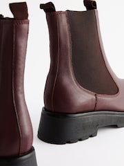 Burgunderrot - Forever Comfort® Chelsea-Stiefel aus Leder mit dicker Sohle - Bild 7 von 10