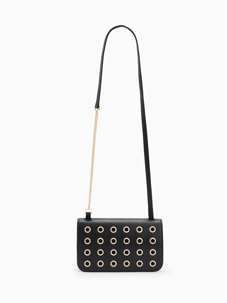 AllSaints Black Ludivine Eye Cross-Body Bag - Image 2 of 7