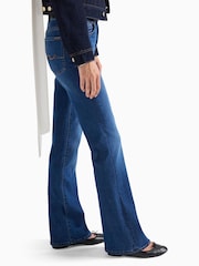 Zils - 7 For All Mankind The Leggy Bootcut 33" Noir Jeans - Attēls 3 no 6