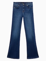 Zils - 7 For All Mankind The Leggy Bootcut 33" Noir Jeans - Attēls 6 no 6