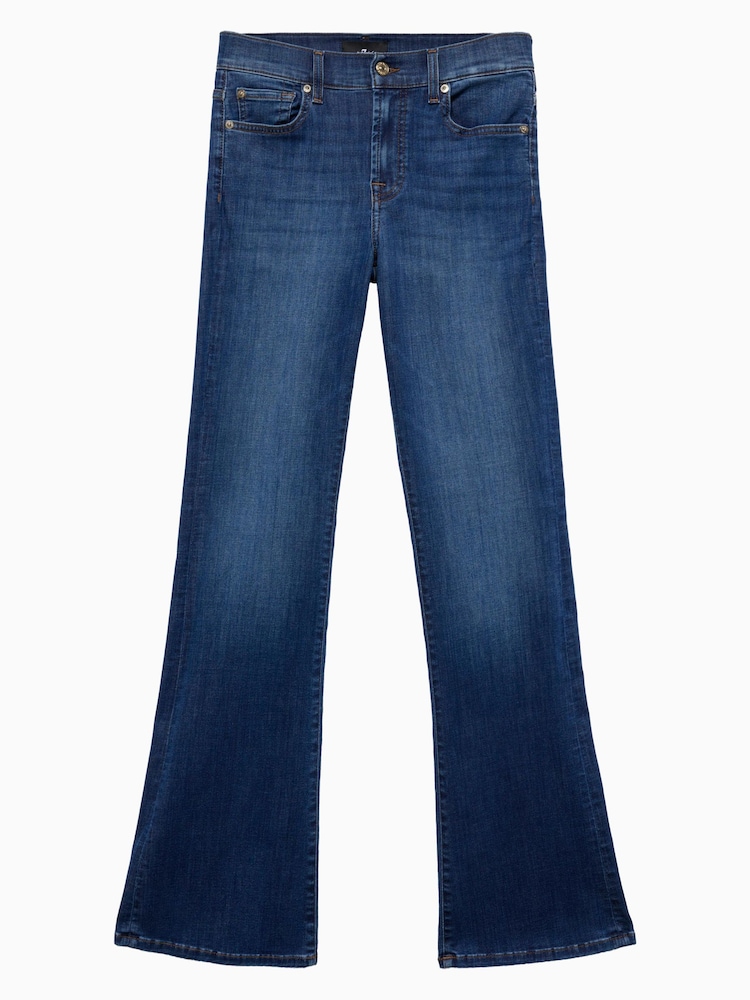 Zils - 7 For All Mankind The Leggy Bootcut 33" Noir Jeans - Attēls 6 no 6