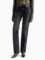 7 For All Mankind Blue Bonnie Solarstorm Curvilinear Jeans - Image 1 of 6