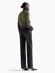 7 For All Mankind Blue Bonnie Solarstorm Curvilinear Jeans - Image 2 of 6