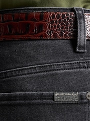 7 For All Mankind Blue Bonnie Solarstorm Curvilinear Jeans - Image 3 of 6