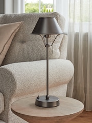 Pewter Grey Hector Rechargeable Large Wireless Table Lamp - Image 2 of 5