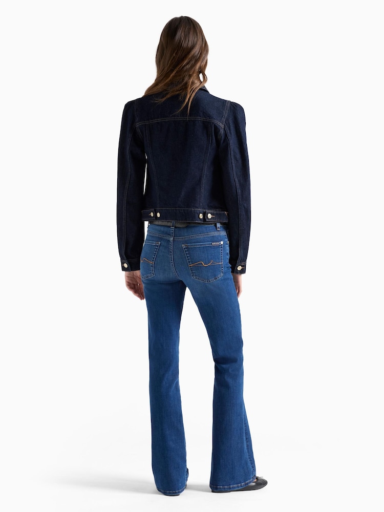 7 For All Mankind Blue Relaxed Blackout Skinny Jeans - Image 2 of 6
