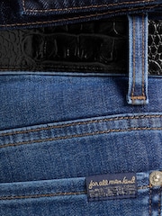 7 For All Mankind Blue Relaxed Blackout Skinny Jeans - Image 5 of 6