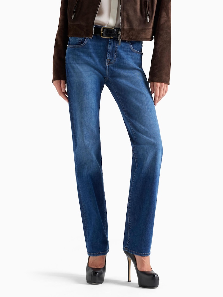 7 For All Mankind Blue The Slim Halo Jeans - Image 1 of 5