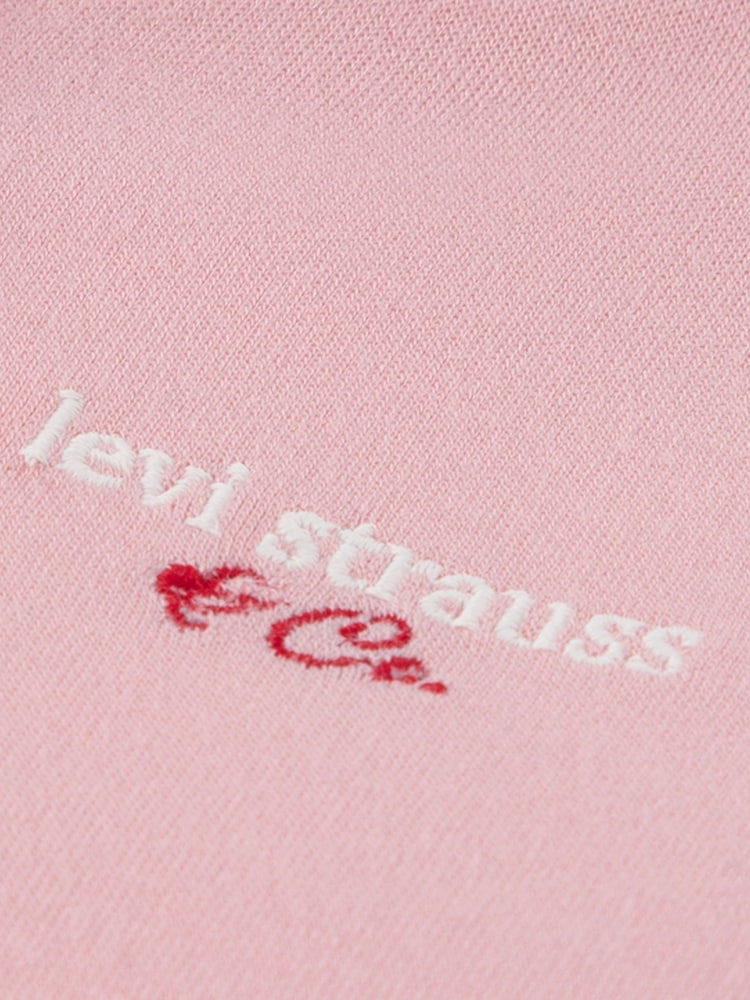 Levi's® Pink Varsity Full Zip Hoodie - Image 4 of 4 Levi's® Pink Varsity Full Zip Hoodie - Image 4 of 4