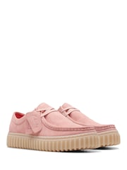 Clarks Pink Suede Tor Hill Lo K. Shoes - Image 4 of 7