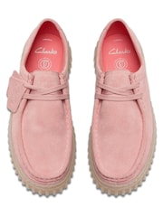Clarks Pink Suede Tor Hill Lo K. Shoes - Image 6 of 7