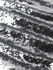Superdry Silver Sequin Shift Mini Dress - Image 5 of 6