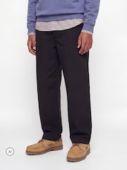 Чорний - JACK & JONES JUNIOR Barrel Fit Chino Joggers - Image 1 of 5
