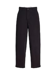 Чорний - JACK & JONES JUNIOR Barrel Fit Chino Joggers - Image 4 of 5