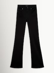 7 For All Mankind Black The Leggy Bootcut Noir Jeans - Image 1 of 1