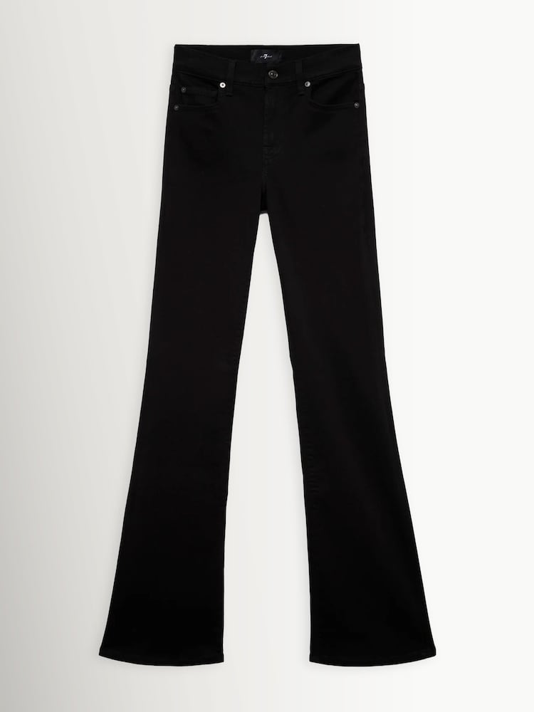 7 For All Mankind Black The Leggy Bootcut Noir Jeans - Image 1 of 1