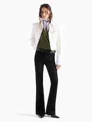 7 For All Mankind Black The Leggy Bootcut 33" Noir Jeans - Image 2 of 6
