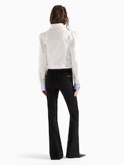 7 For All Mankind Black The Leggy Bootcut 33" Noir Jeans - Image 4 of 6