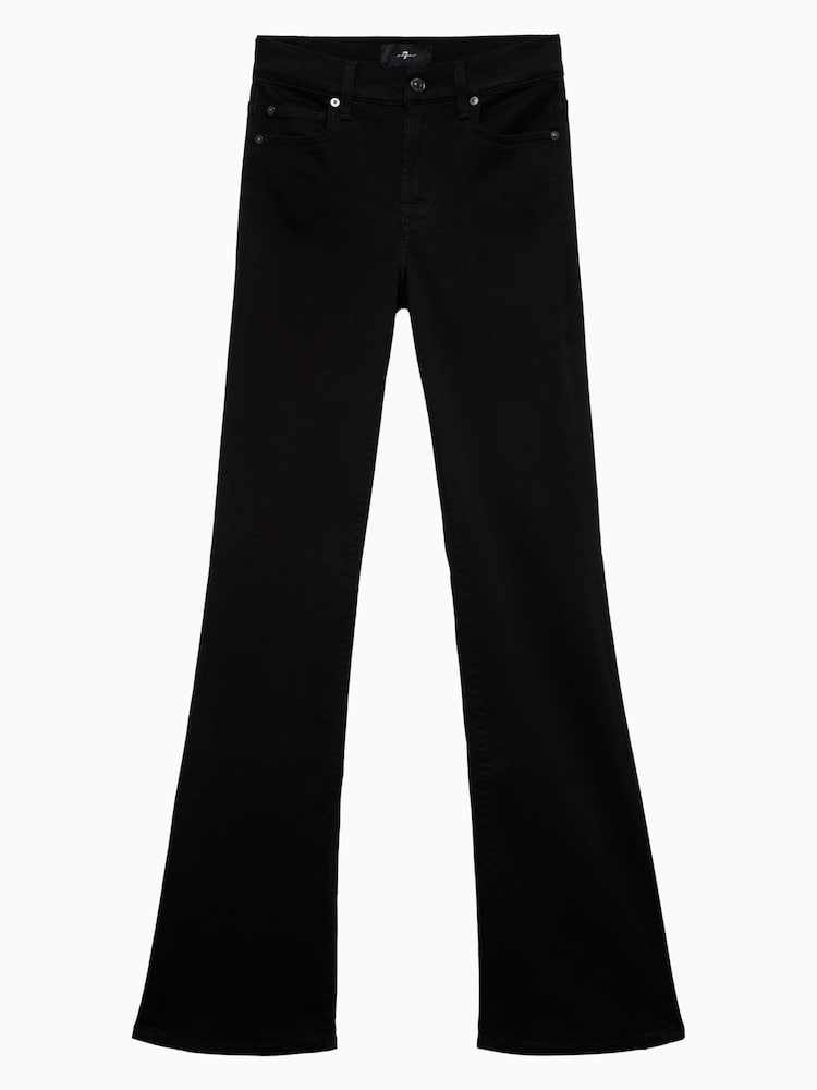 7 For All Mankind Black The Leggy Bootcut 33" Noir Jeans - Image 6 of 6