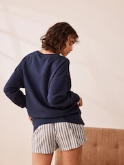 Blue Yale Sweatshirt and Short Pyjamas - Image 4 of 9