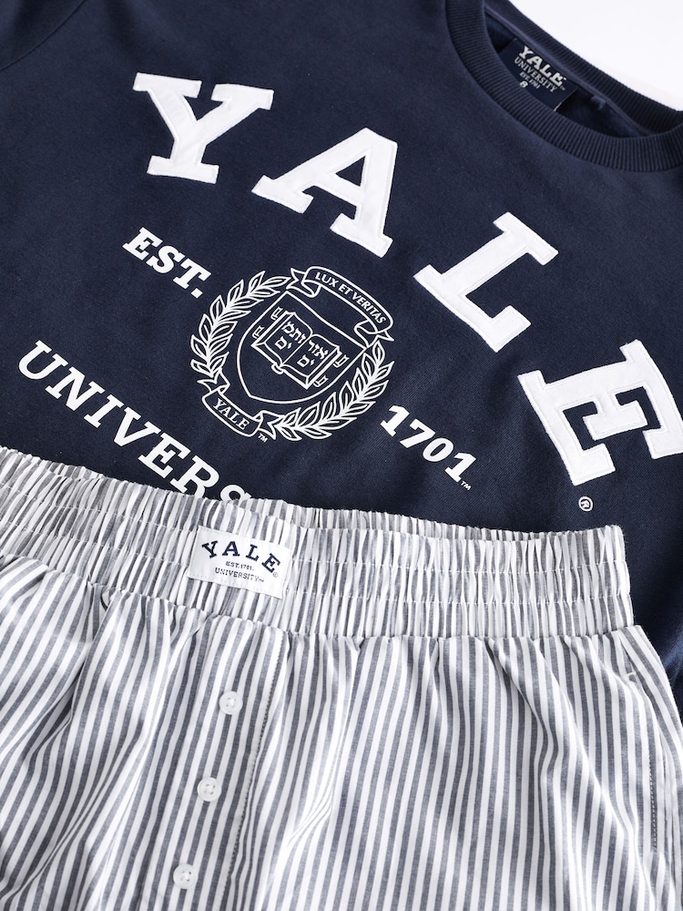 Blue Yale Sweatshirt and Short Pyjamas - Image 9 of 9