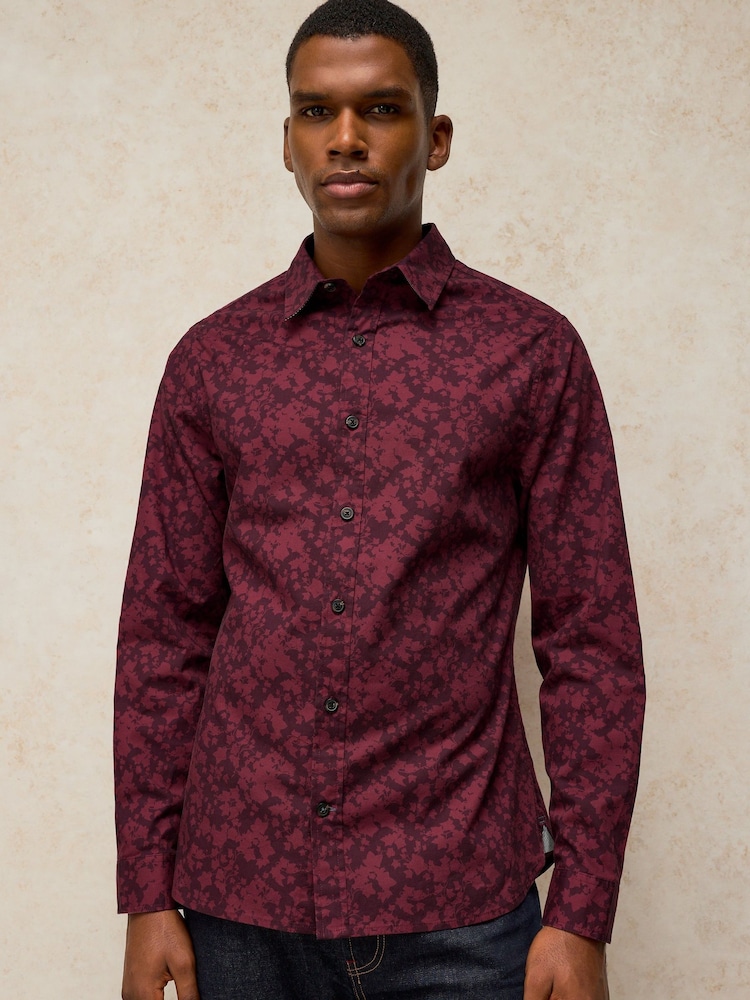 White Stuff Purple Salcombe Print Shirt - Image 1 of 6 White Stuff Purple Salcombe Print Shirt - Image 1 of 6