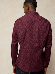White Stuff Purple Salcombe Print Shirt - Image 3 of 6