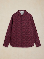 White Stuff Purple Salcombe Print Shirt - Image 5 of 6