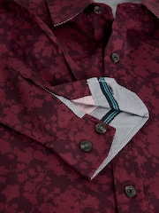 White Stuff Purple Salcombe Print Shirt - Image 6 of 6