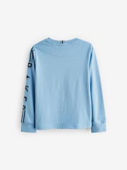 Baker by Ted Baker Long Sleeve Logo 100% Cotton T-Shirt - Image 12 of 14
