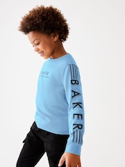 Baker by Ted Baker Long Sleeve Logo 100% Cotton T-Shirt - Image 7 of 14