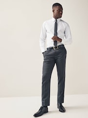 Grey Slim Tuxedo Trousers - Image 2 of 9