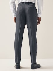 Grey Slim Tuxedo Trousers - Image 3 of 9