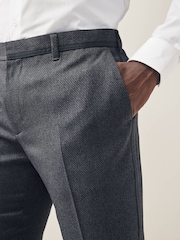 Grey Slim Tuxedo Trousers - Image 5 of 9
