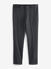 Grey Slim Tuxedo Trousers - Image 6 of 9