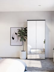 Wiemann Peyton Graphite Mirror Semi Fitted Double Wardrobe - Image 1 of 6