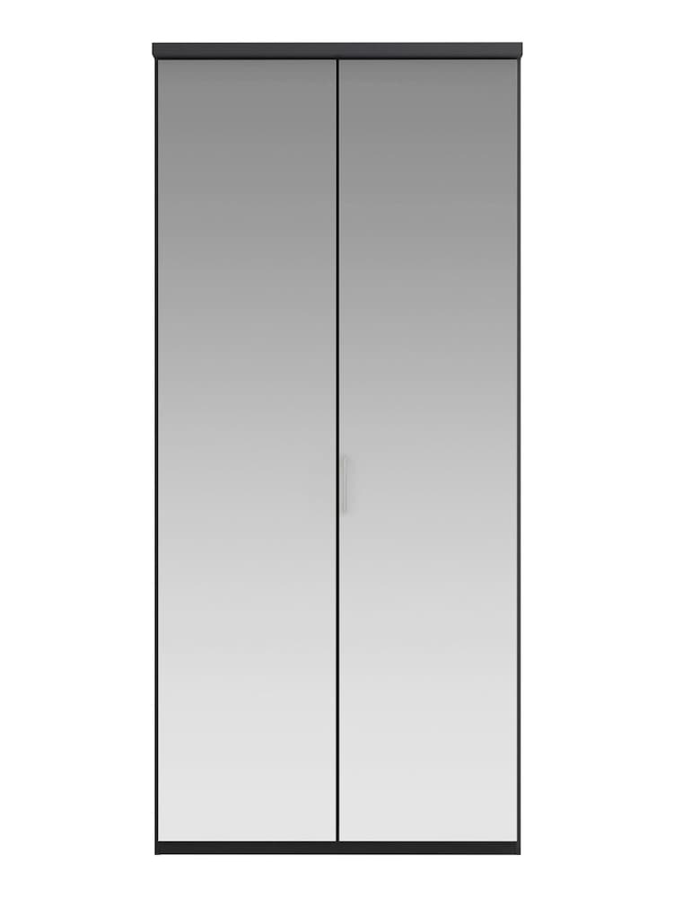 Wiemann Peyton Graphite Mirror Semi Fitted Double Wardrobe - Image 2 of 6