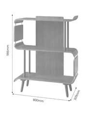 Jual Oak San Francisco Short Bookcase - Image 3 of 3