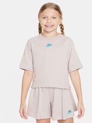 Nike Cool Grey Sportswear Short-Sleeve Top - Image 4 of 4