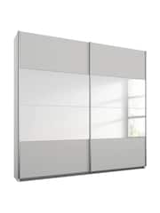 Rauch Grey Cameron Wood and Centre Mirror Semi 1.8m Sliding Fitted Wardrobe - Image 2 of 2