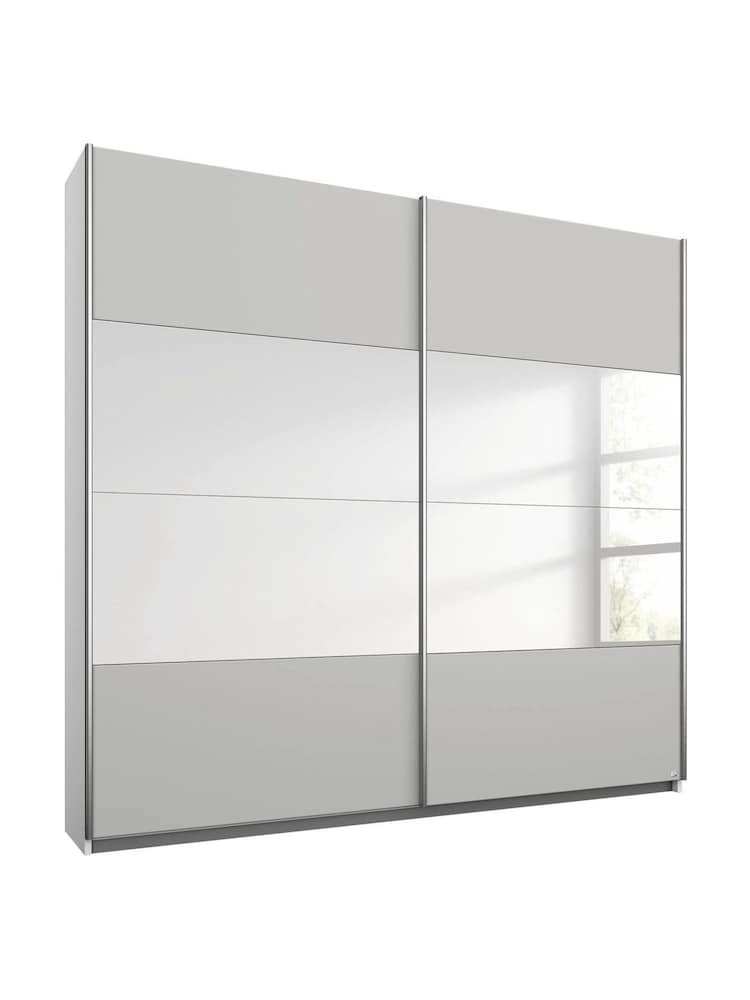 Rauch Grey Cameron Wood and Centre Mirror Semi 1.8m Sliding Fitted Wardrobe - Image 2 of 2