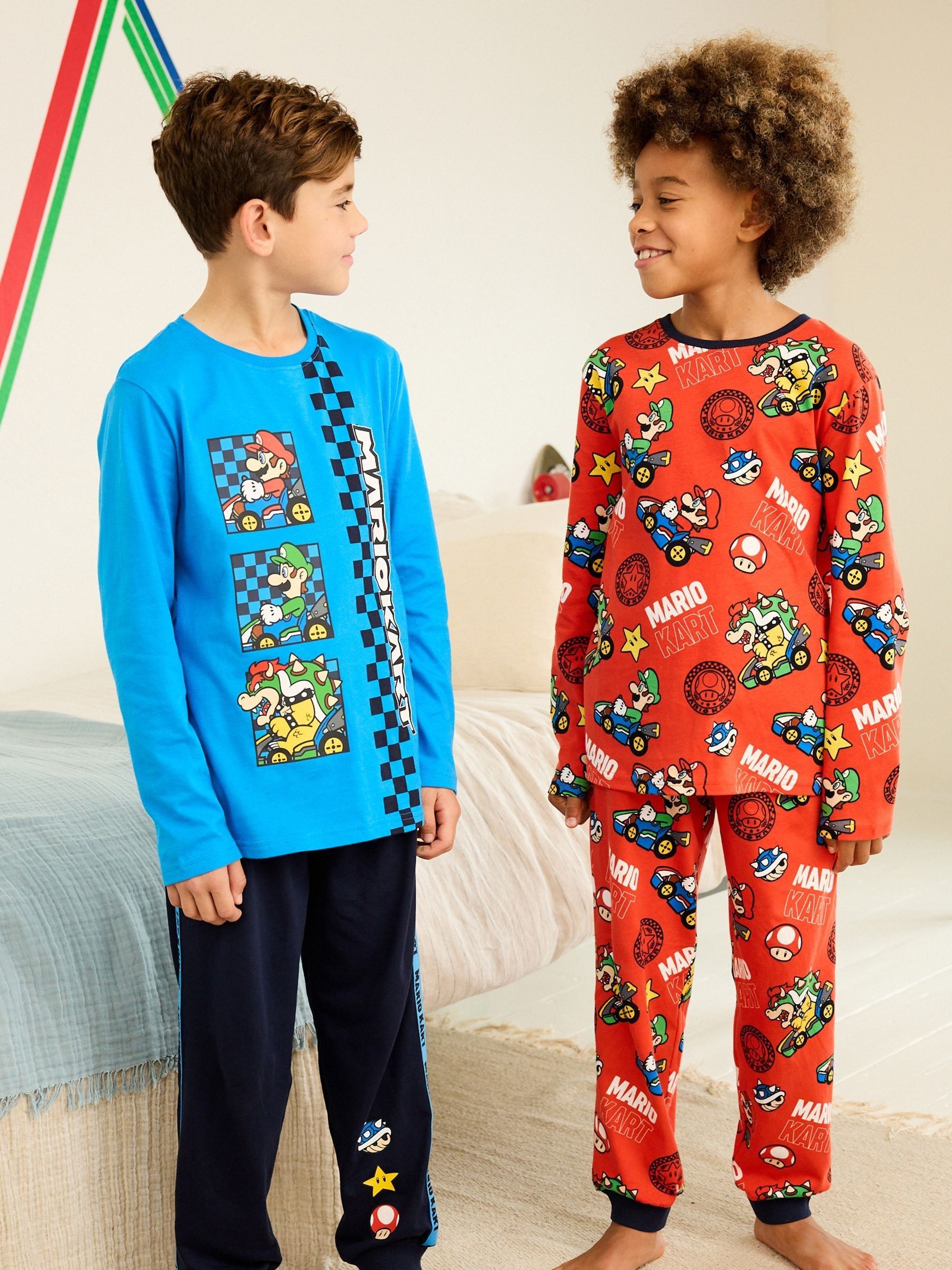 Buy Red Blue Mario Kart Pyjamas 2 Pack 3 14yrs from Next Luxembourg