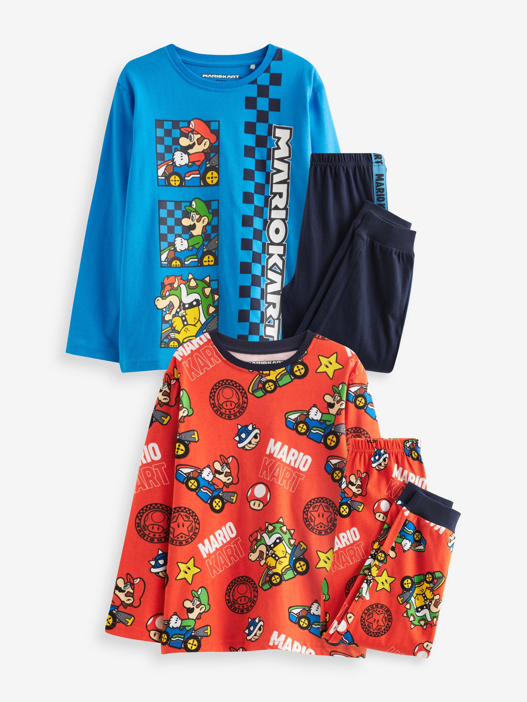 Buy Red Blue Mario Kart Pyjamas 2 Pack 3 14yrs from Next Luxembourg