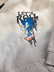 Neutral Licensed Sonic Dip Dye Hoodie (4-14yrs) - Image 3 of 3
