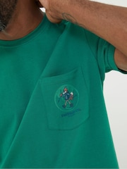 FatFace Green Foxy Walking Club T-Shirt - Image 3 of 5