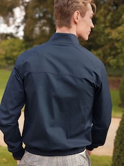 Navy Blue Slim Harrington Jacket - Image 1 of 1