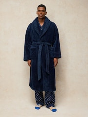 White Stuff Blue Cranworth Cosy Robe - Image 3 of 6