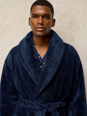 White Stuff Blue Cranworth Cosy Robe - Image 4 of 6